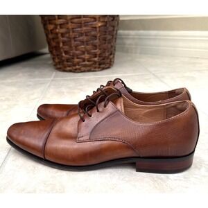 Florsheim Dress Shoes Mens 11D Brown Postino Cap Toe Oxford Leather Career